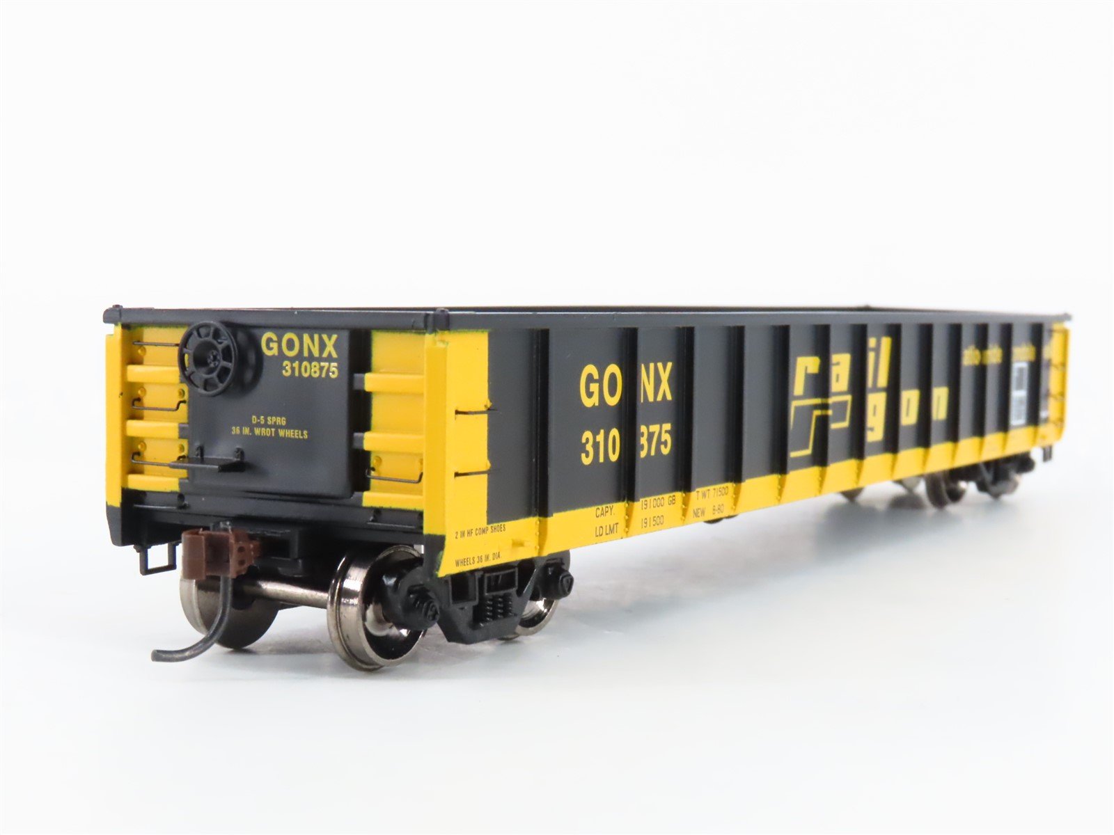 HO Scale Athearn RTR ATH97423 GONX Railgon 52' Mill Gondola Car #310875