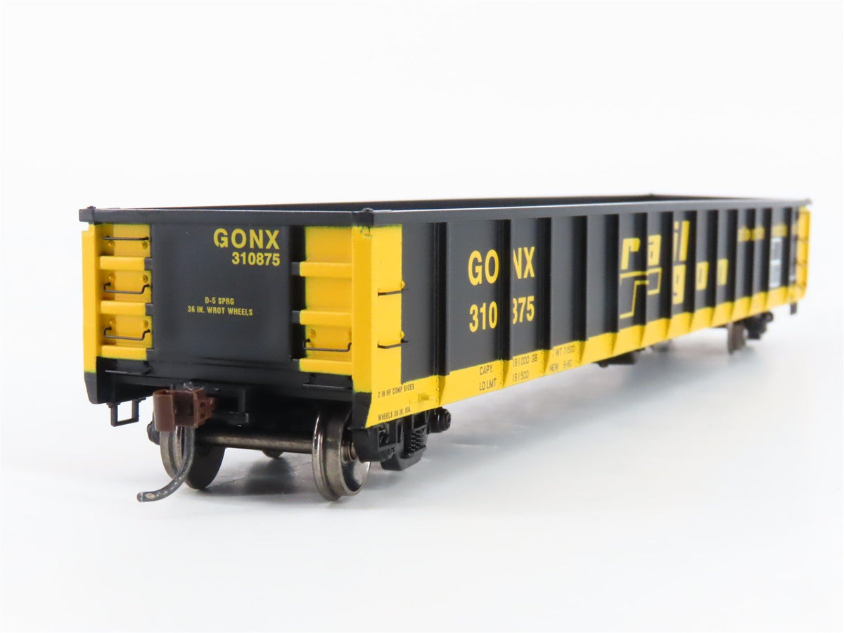 HO Scale Athearn RTR ATH97423 GONX Railgon 52&#39; Mill Gondola Car #310875