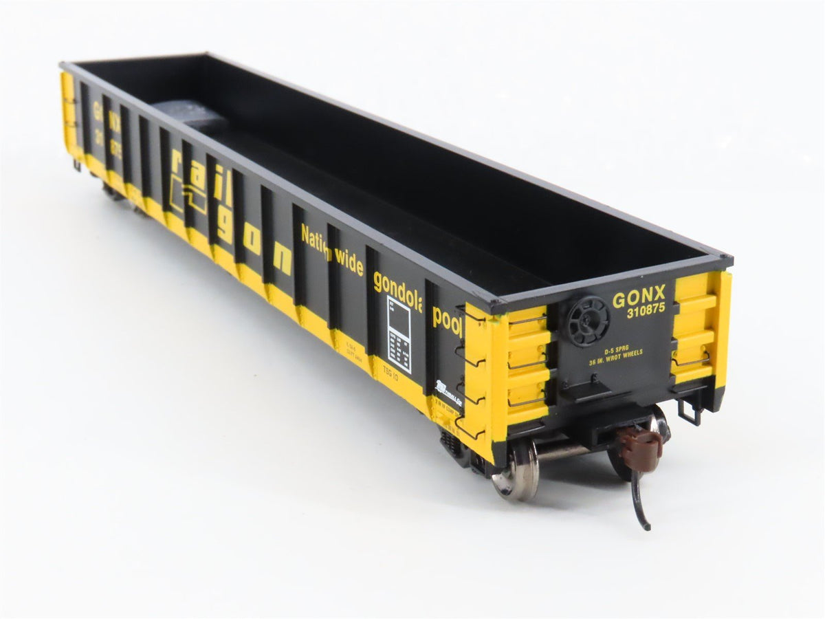 HO Scale Athearn RTR ATH97423 GONX Railgon 52&#39; Mill Gondola Car #310875