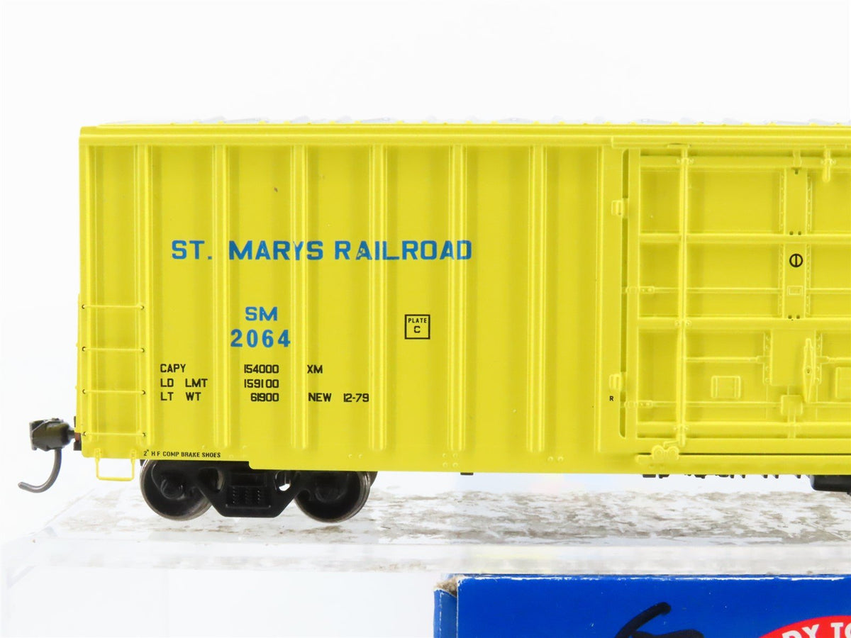 HO Scale Athearn RTR 87409 SM St Mary&#39;s Railway 50&#39; FMC Plug Door Boxcar #2064