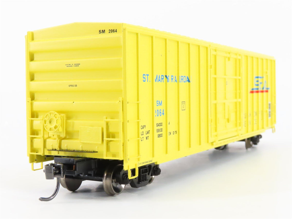 HO Scale Athearn RTR 87409 SM St Mary&#39;s Railway 50&#39; FMC Plug Door Boxcar #2064