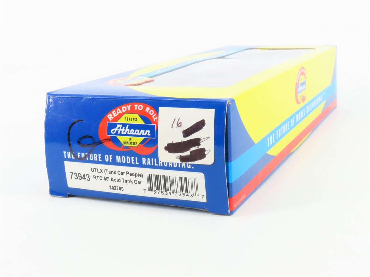 HO Scale Athearn RTR 73943 UTLX RTC 50&#39; Acid Tankcar #802790
