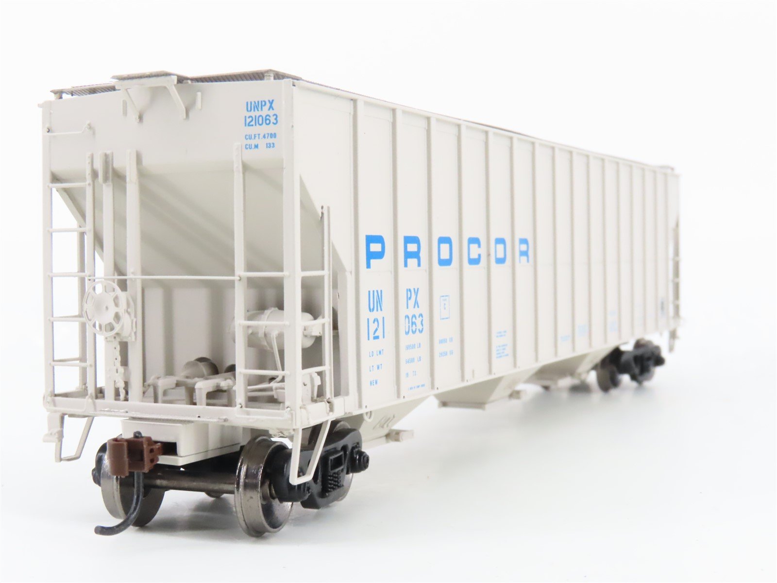 HO Scale Athearn RTR ATH81963 UNPX Procor 54' 3-Bay FMC 4700 Hopper #121063
