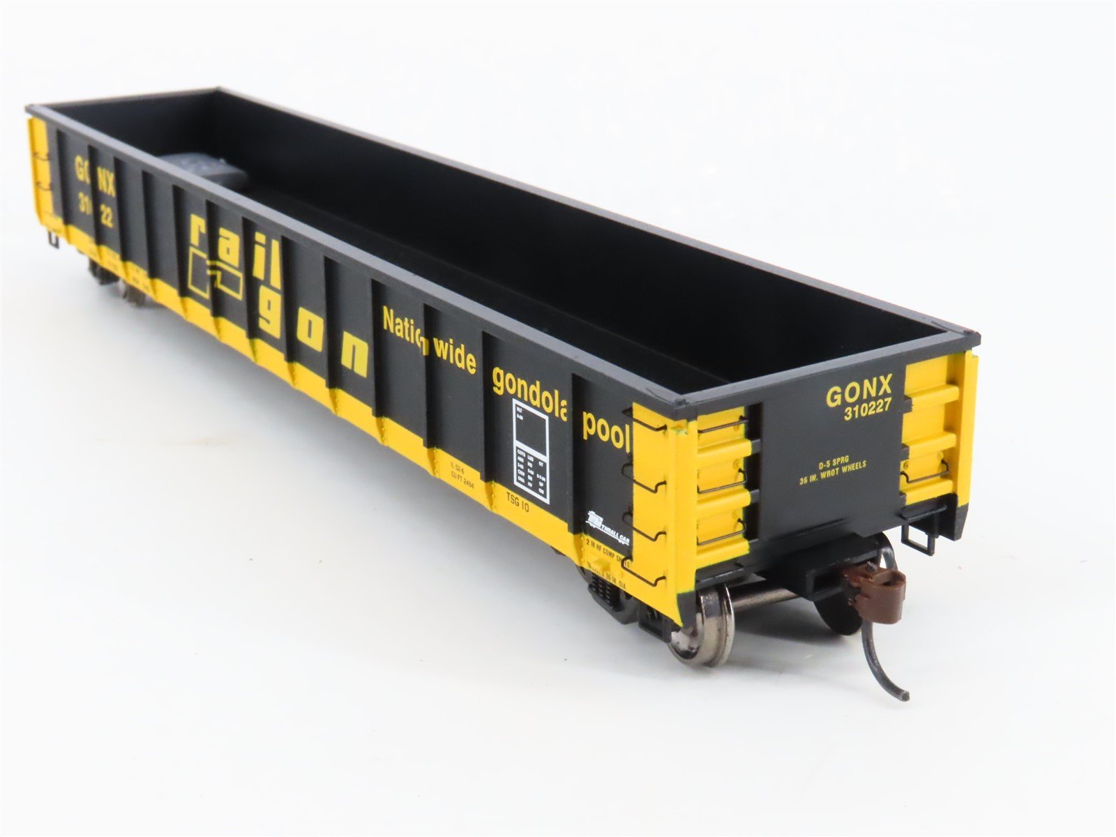 HO Scale Athearn RTR ATH97422 GONX Railgon 52' Mill Gondola Car #310227