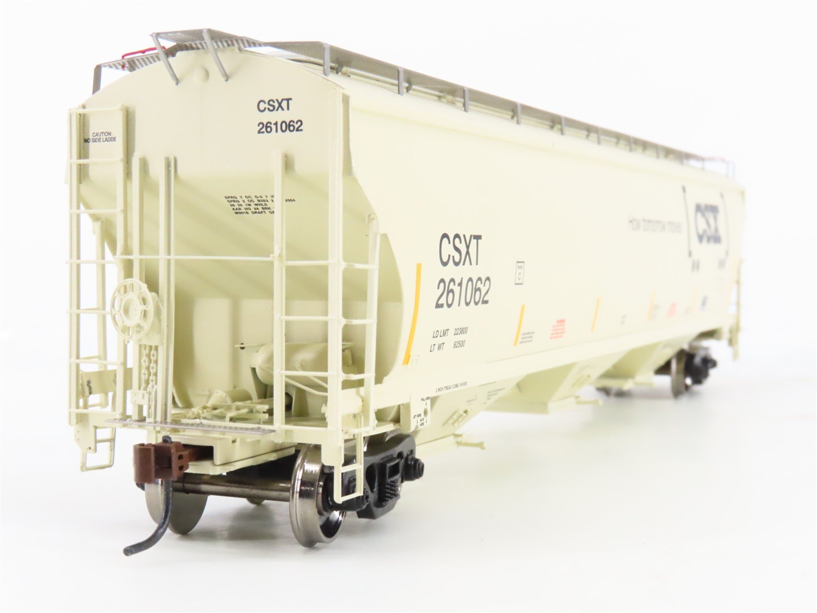 HO Scale Athearn RTR 89424 CSXT Railroad Trinity 5161 3-Bay Hopper #261062