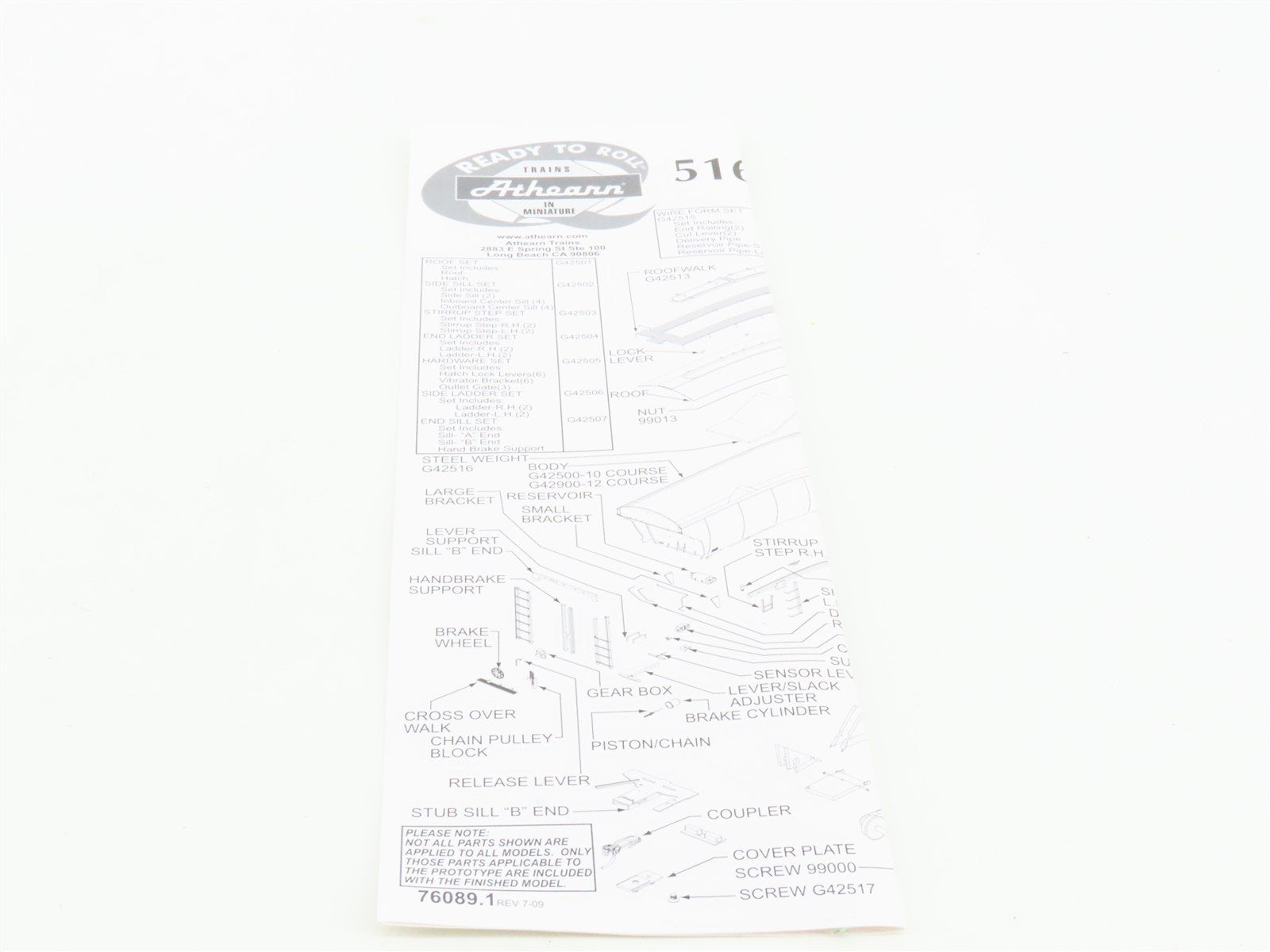 HO Scale Athearn RTR 89425 CSXT Railroad Trinity 5161 3-Bay Hopper #261094