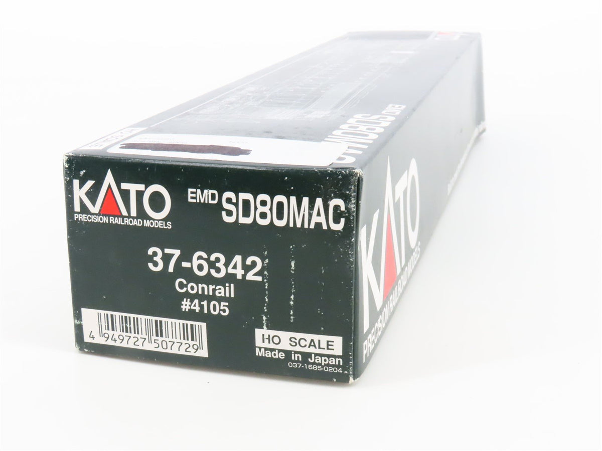 HO Scale KATO 37-6342 CR Conrail Quality EMD SD80MAC Diesel #4105 w/ DCC