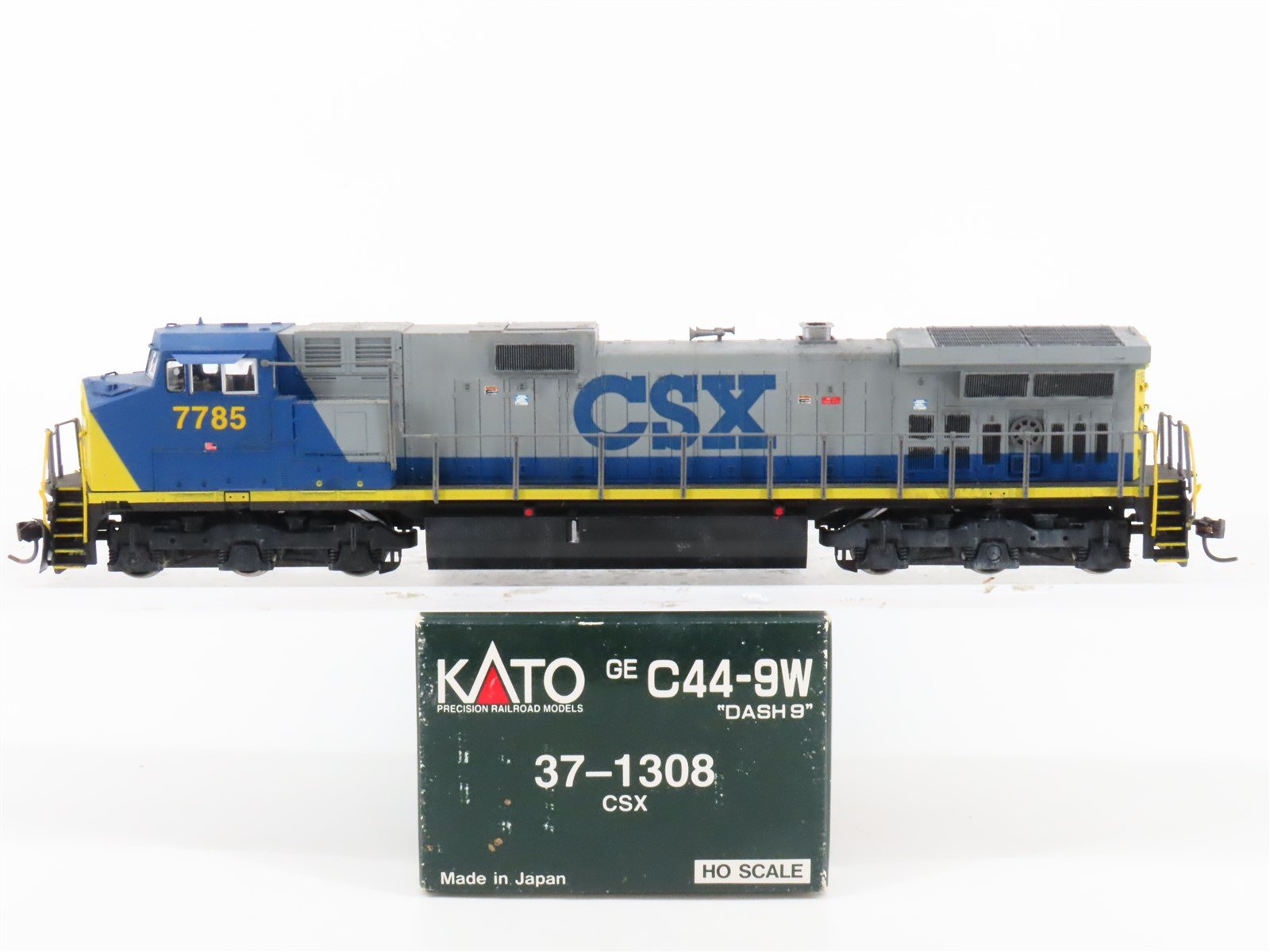HO KATO 37-1308 CSX GE C44-9W "Dash 9" Diesel Custom Rd #7785 w/ DCC - Weathered
