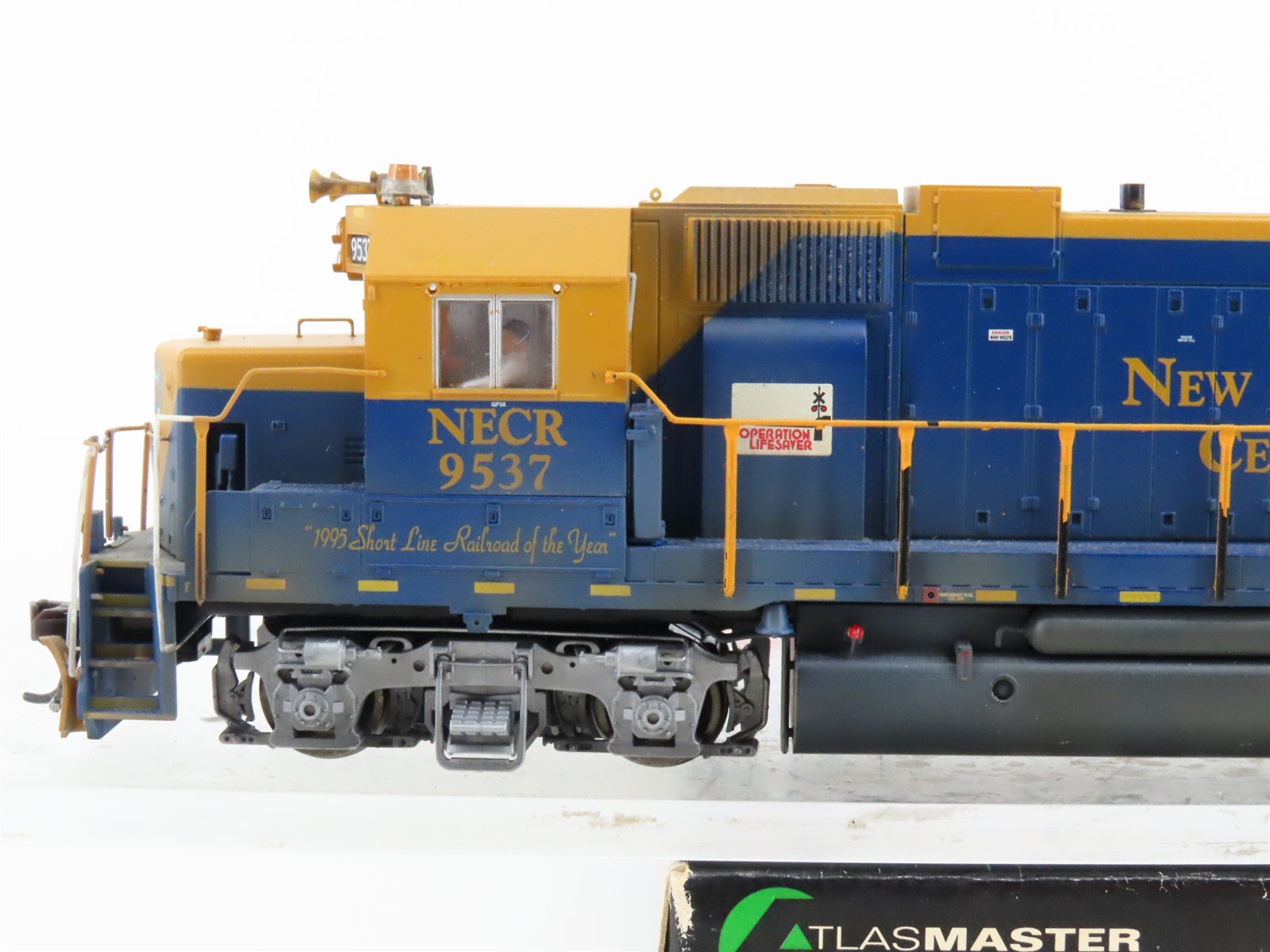 HO Atlas Master 8974 NEC New England Central GP38 Diesel #9537 w/DCC - Weathered