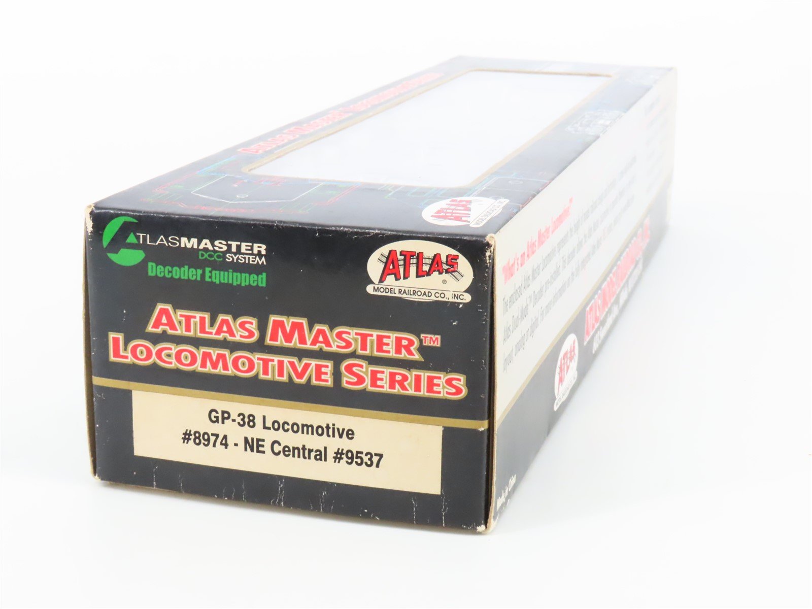 HO Atlas Master 8974 NEC New England Central GP38 Diesel #9537 w/DCC - Weathered