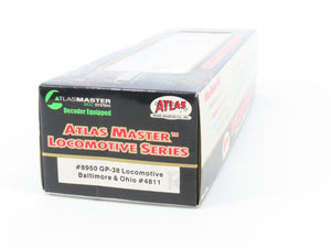 HO Scale Atlas Master 8950 B&O Baltimore & Ohio EMD GP38 Diesel #4811 w/ DCC