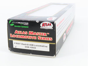 HO Scale Atlas Master 9007 CSX Transportation GE Dash 8-40B Diesel #5933 w/ DCC