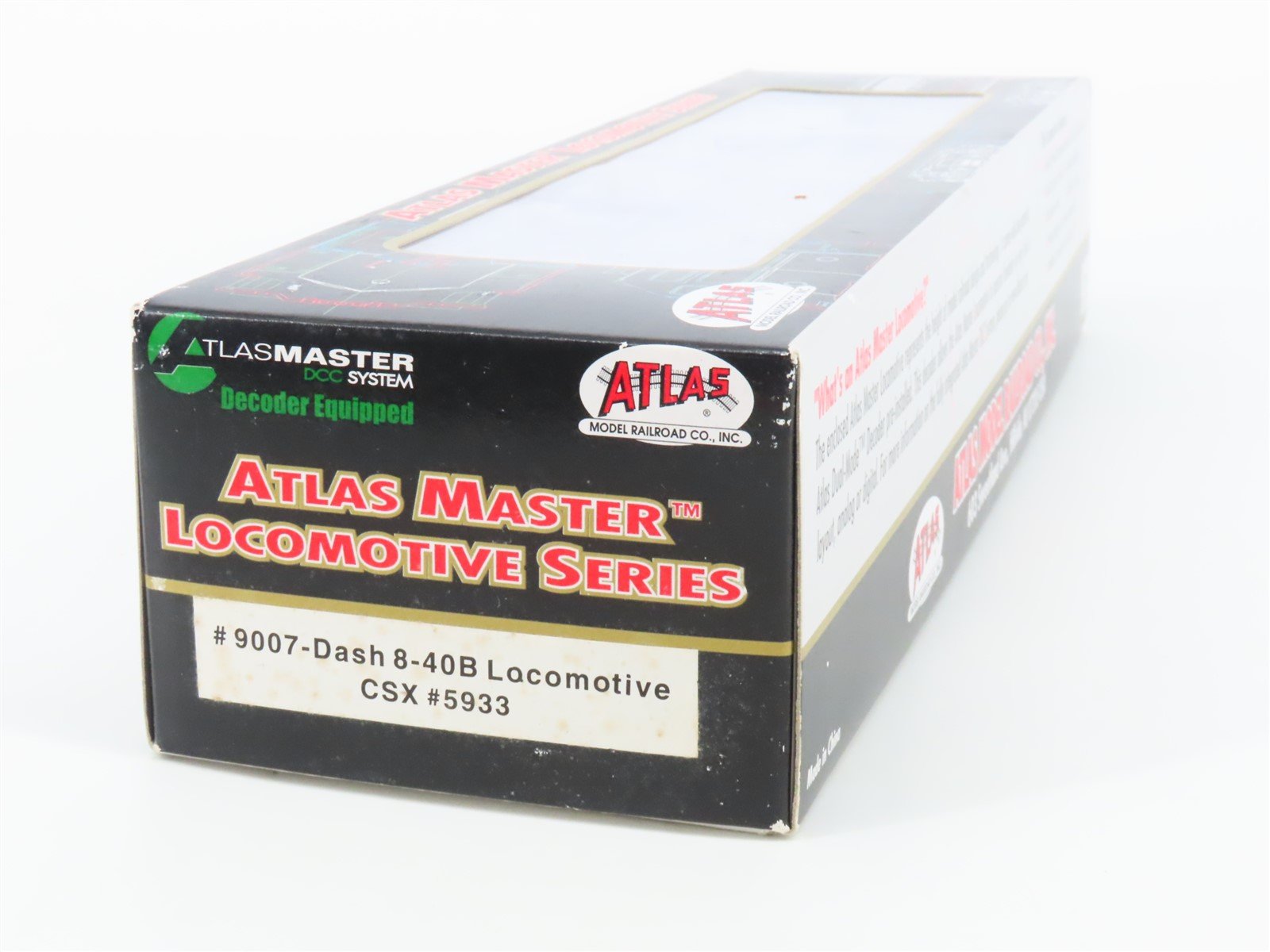 HO Scale Atlas Master 9007 CSX Transportation GE Dash 8-40B Diesel #5933 w/ DCC