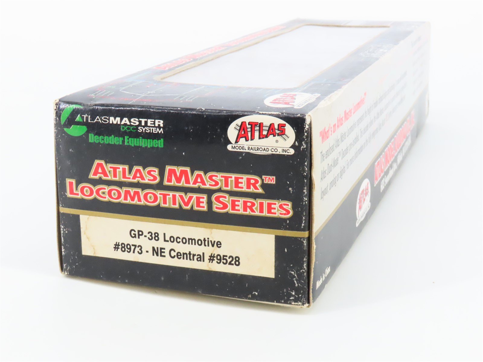 HO Atlas Master 8973 NEC New England Central GP38 Diesel #9528 w/DCC - Weathered