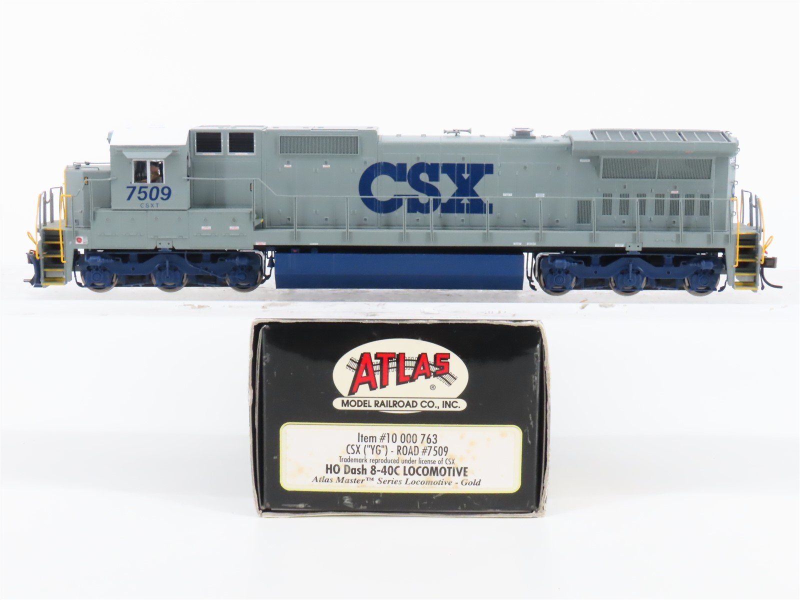 HO Atlas Master Gold 10000763 CSX "YG" Dash 8-40C Diesel #7509 w/ DCC & Sound