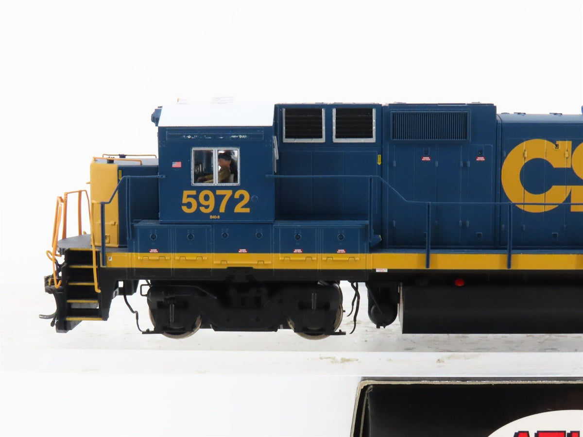 HO Atlas Master Gold 9854 CSX &quot;Yn3&quot; Dash 8-40B Diesel #5972 w/ DCC &amp; Sound