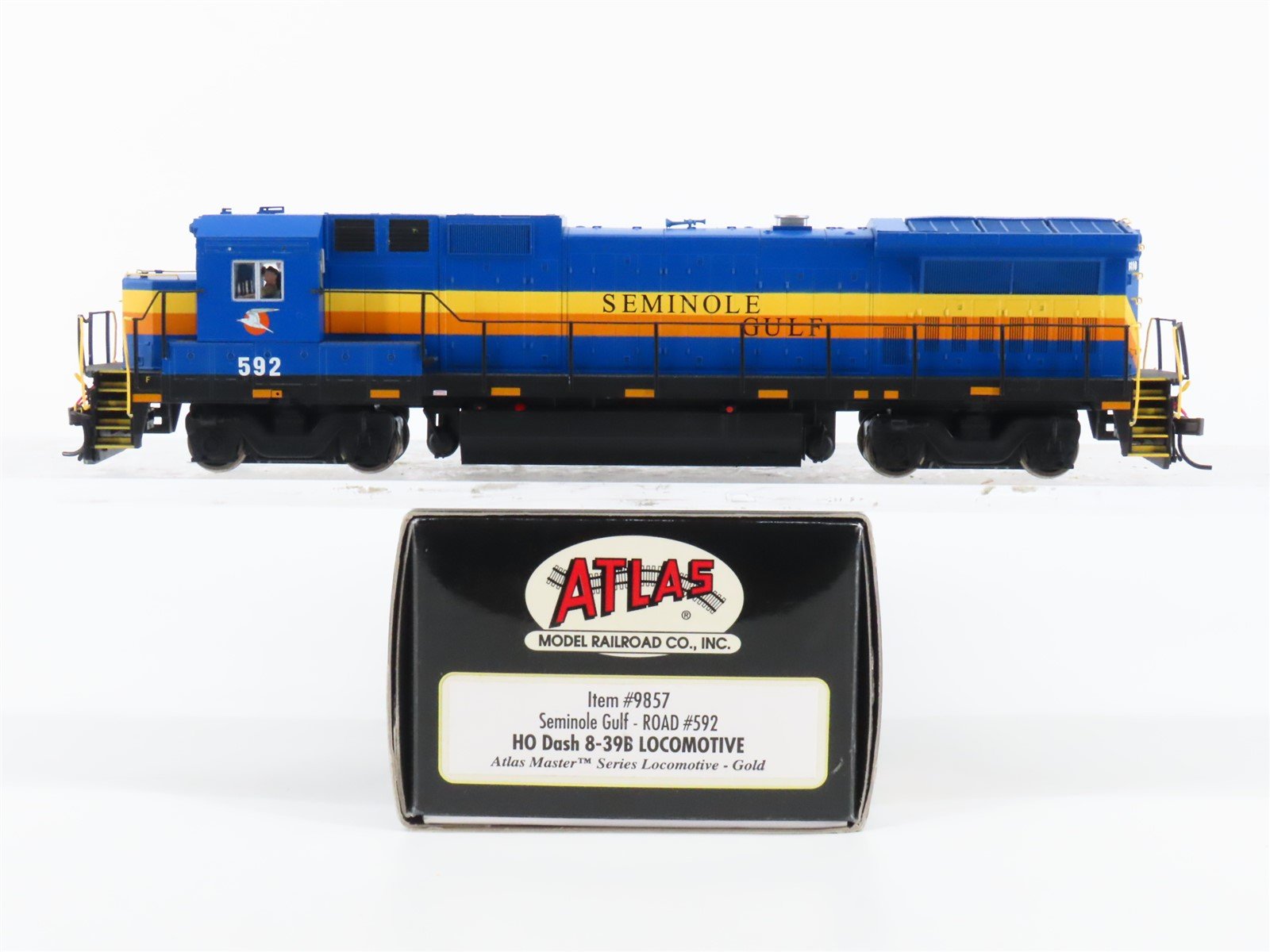HO Atlas Master Gold 9857 SGLR Seminole Gulf Dash 8-39B Diesel 592 w/DCC & Sound