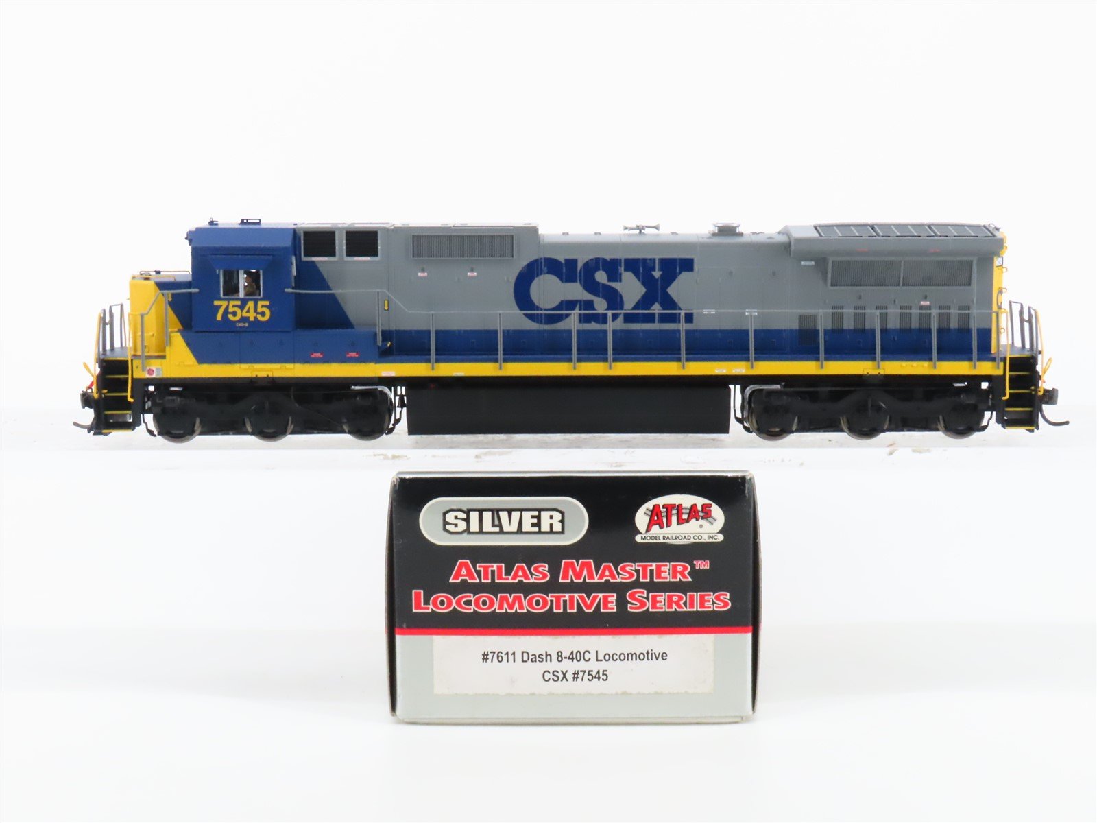 HO Scale Atlas Master Silver 7611 CSX Dash 8-40C Diesel #7545 w/ DCC