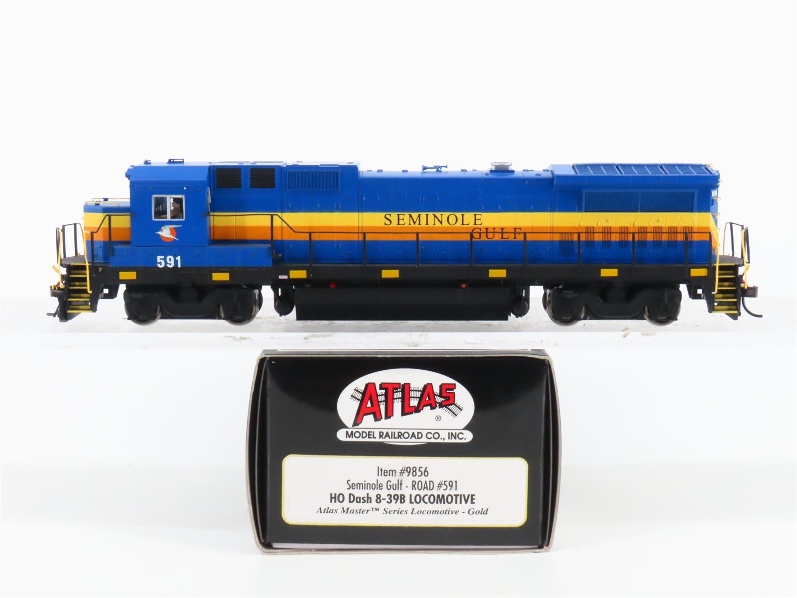 HO Atlas Master Gold 9856 SGLR Seminole Gulf Dash 8-39B Diesel 591 w/DCC & Sound