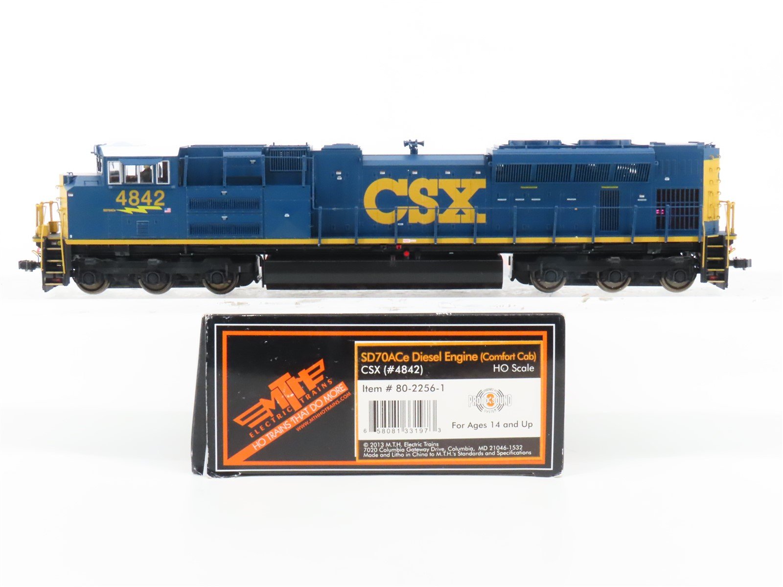 HO Scale MTH 80-2256-1 CSX "Yn3" EMD SD70ACe Diesel #4842 w/ DCC & Sound