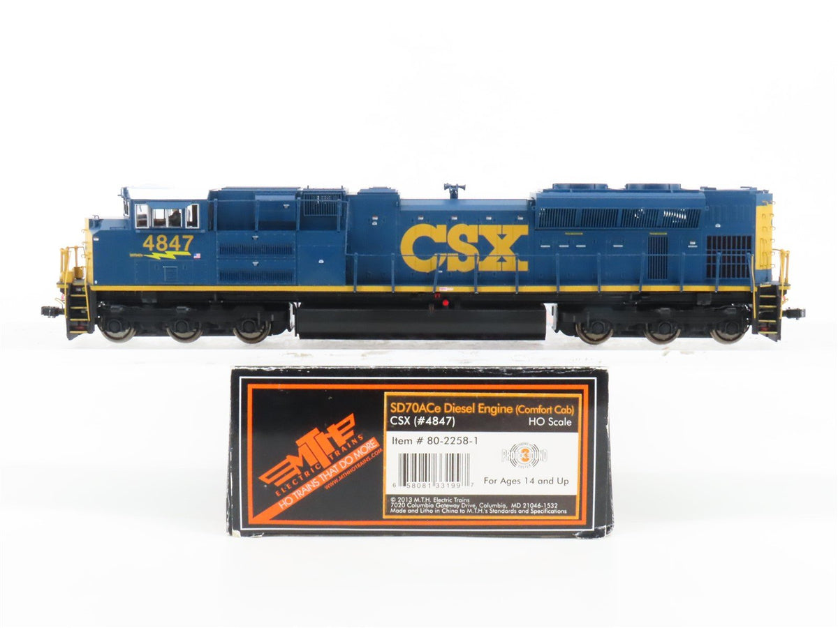 HO Scale MTH 80-2258-1 CSX &quot;Yn3&quot; EMD SD70ACe Diesel #4847 w/ DCC &amp; Sound
