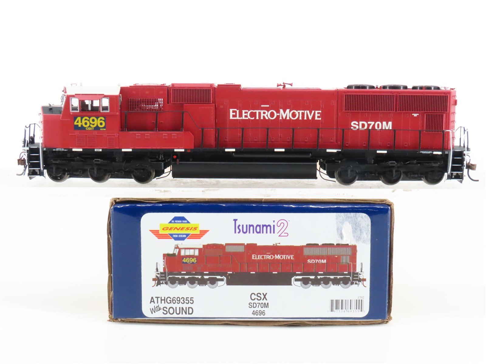 HO Athearn Genesis ATHG69355 CSX / Electro-Motive SD70M Diesel #4696 DCC & Sound