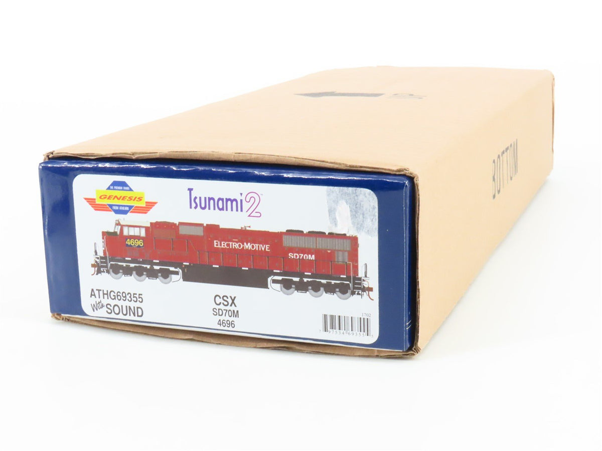 HO Athearn Genesis ATHG69355 CSX / Electro-Motive SD70M Diesel #4696 DCC &amp; Sound
