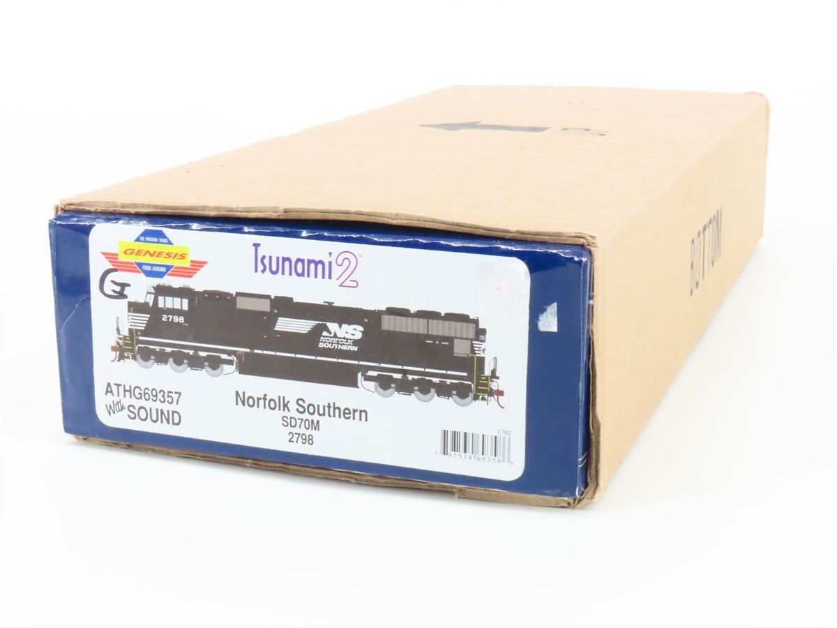 HO Athearn Genesis ATHG69357 NS Norfolk Southern SD70M Diesel 2798 w/DCC &amp; Sound