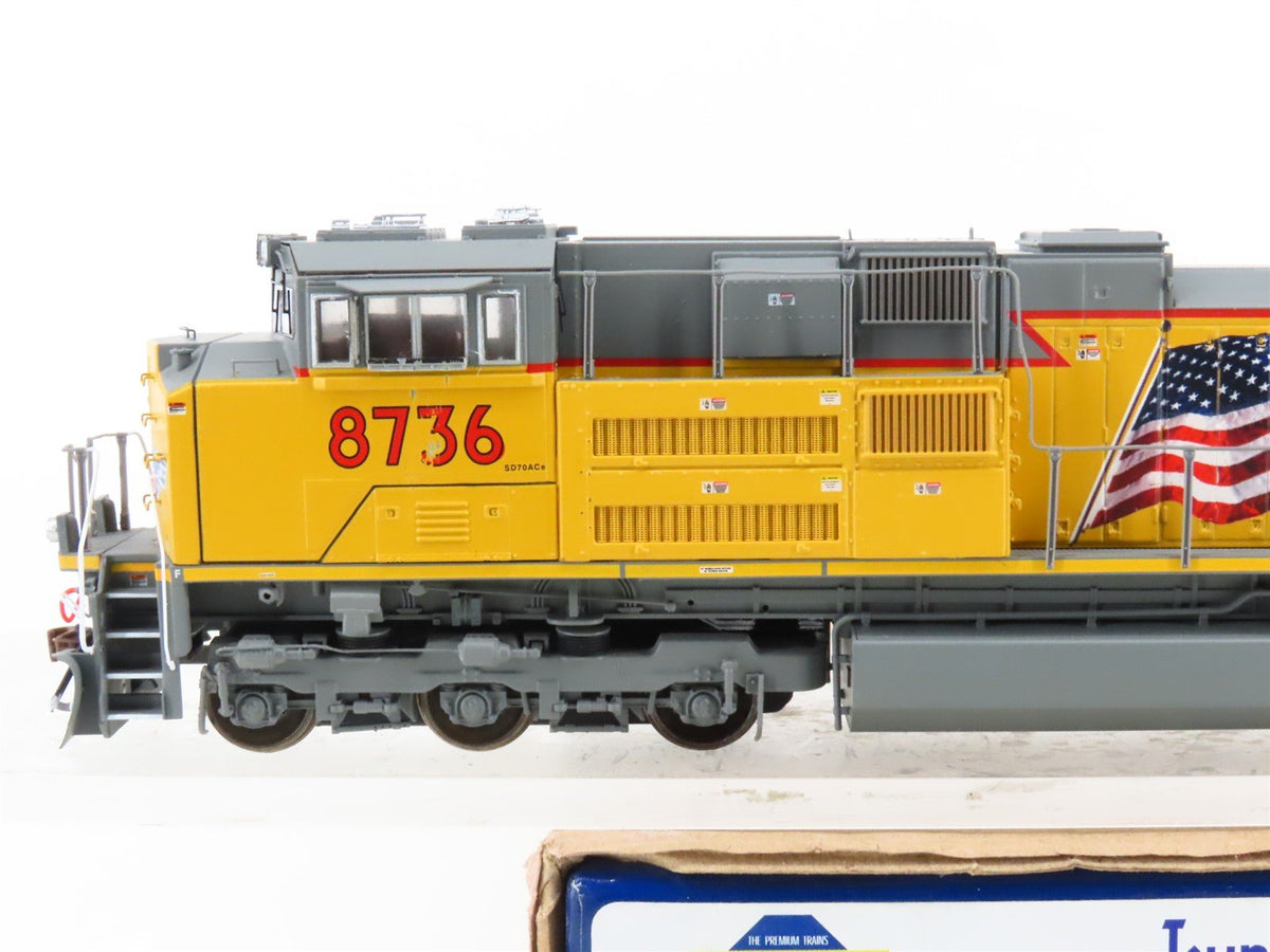 HO Scale Athearn Genesis ATHG68896 UP &quot;Flag&quot; SD70Ace Diesel #8736 w/ DCC &amp; Sound
