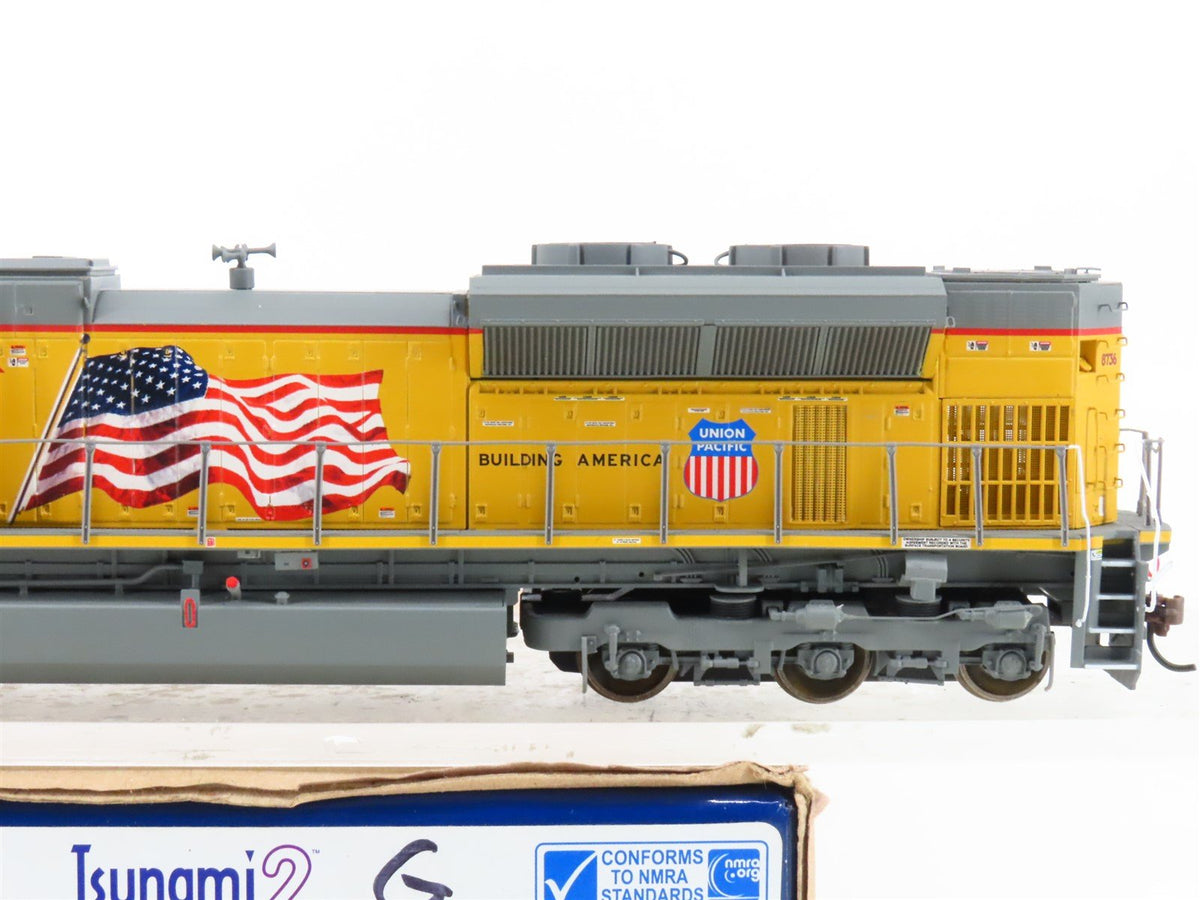 HO Scale Athearn Genesis ATHG68896 UP &quot;Flag&quot; SD70Ace Diesel #8736 w/ DCC &amp; Sound