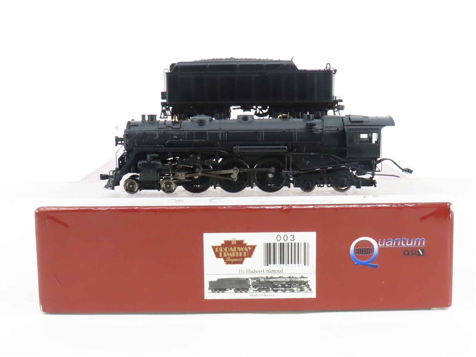 HO Broadway Limited BLI 003 Unlettered 4-6-4 J1e Hudson Steam w/ DCC & Sound