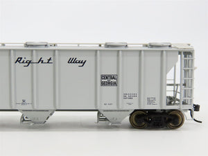 HO Scale Walthers CG Central of Georgia 3-Bay Covered Hopper #925