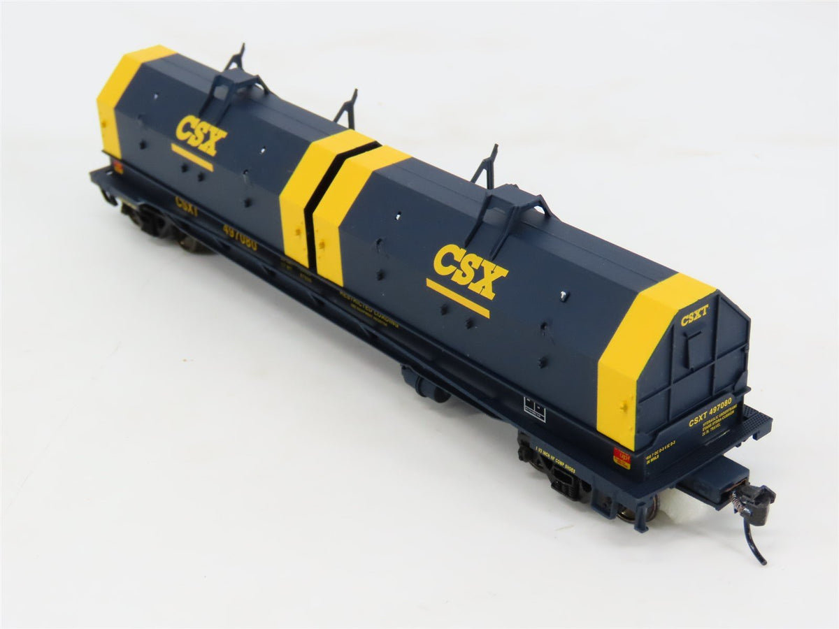HO Scale Walthers CSXT Chessie System Cushion Coil Car #497080
