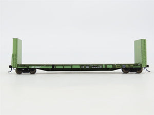 HO Scale Walthers AC Algoma Central 50' Bulkhead Flat Car #2467