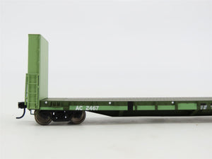 HO Scale Walthers AC Algoma Central 50' Bulkhead Flat Car #2467
