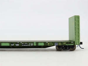 HO Scale Walthers AC Algoma Central 50' Bulkhead Flat Car #2467
