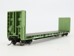 HO Scale Walthers AC Algoma Central 50' Bulkhead Flat Car #2467