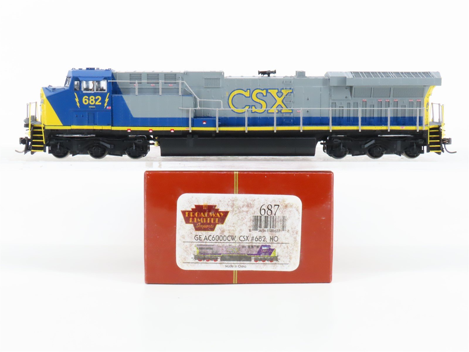 HO Broadway Limited BLI 687 CSX Railway AC6000CW Diesel Loco #687 w/DCC & Sound