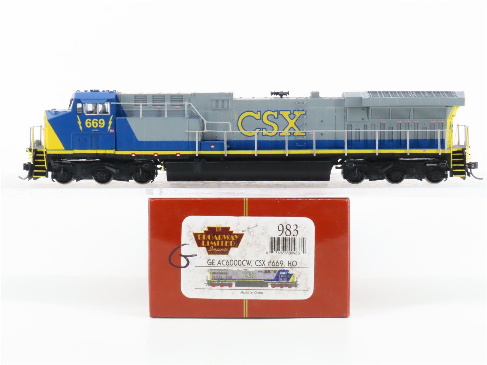 HO Broadway Limited BLI 983 CSX Railway AC6000CW Diesel Loco #669 w/DCC & Sound