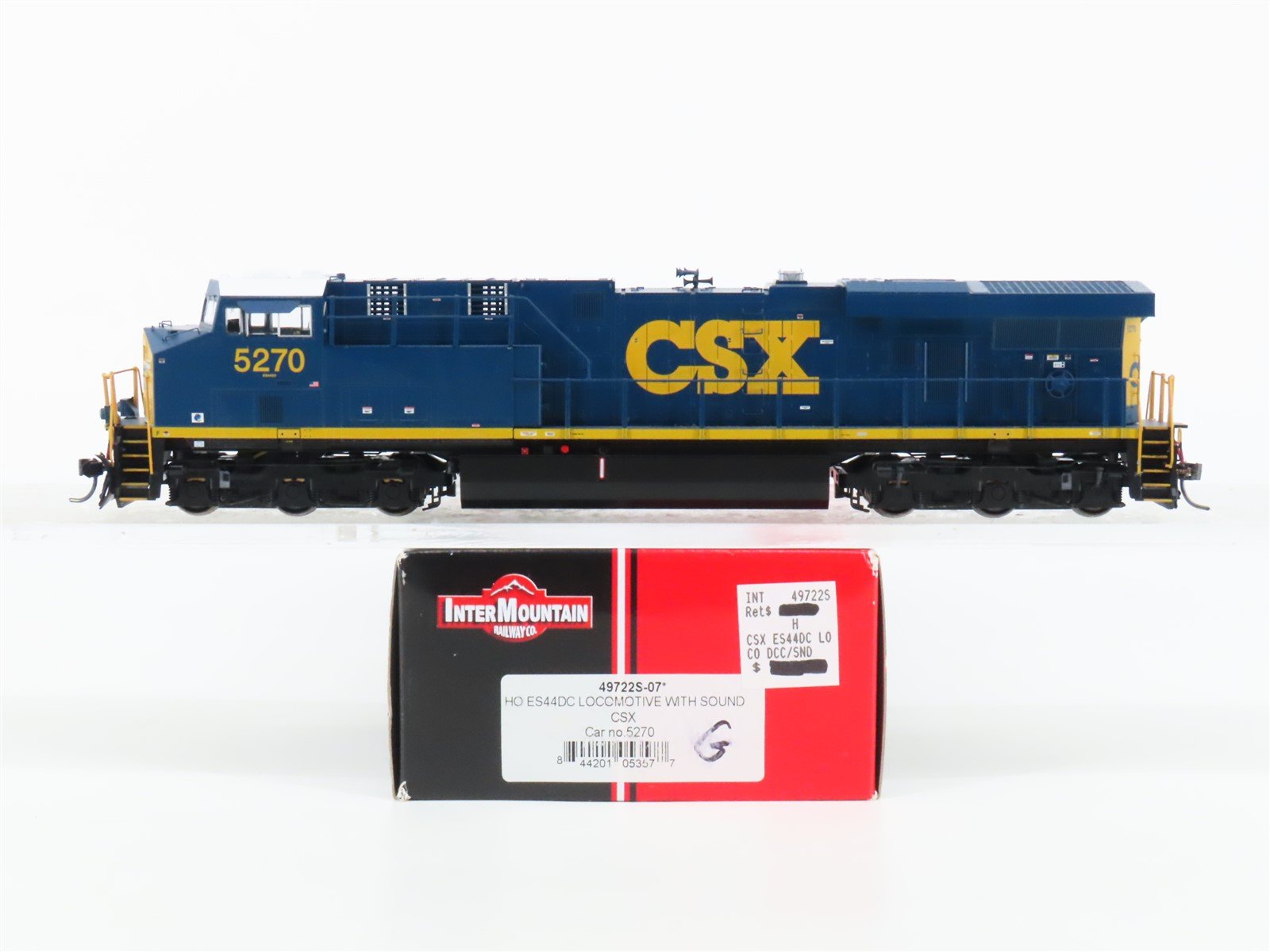 HO Scale Intermountain 49722S-07 CSX ES44DC Diesel Locomotive #5270 wDCC & Sound