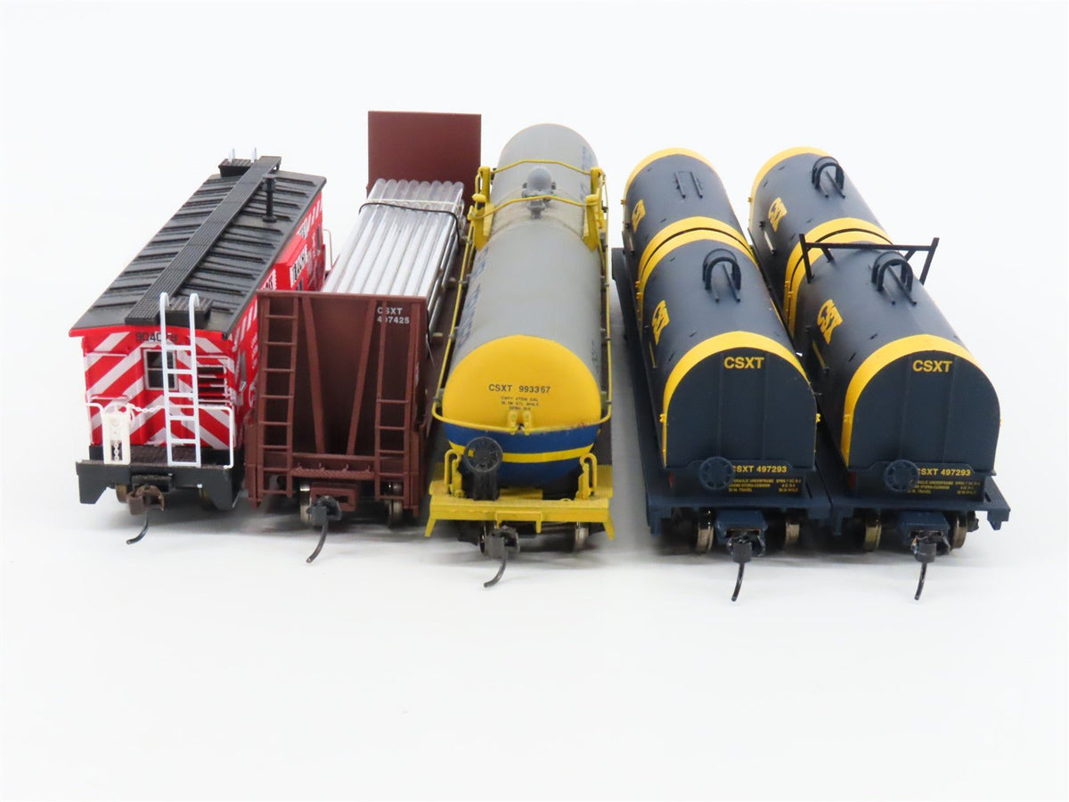 HO Scale Bachmann CSX Railroad 9 Car Diesl Train Set #4402 - DCC Equipped