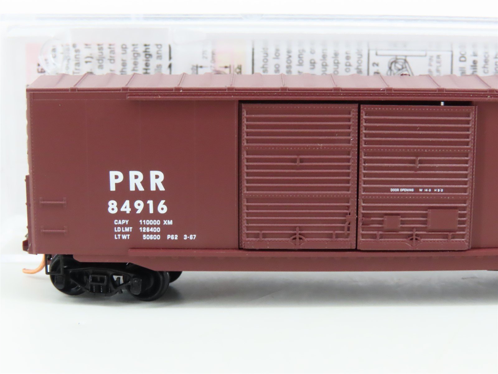 N Scale Micro-Trains MTL 18200080 PRR Pennsylvania 50' Double Door Boxcar #84916