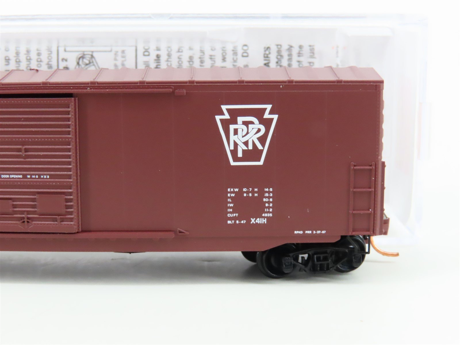 N Scale Micro-Trains MTL 18200080 PRR Pennsylvania 50' Double Door Boxcar #84916