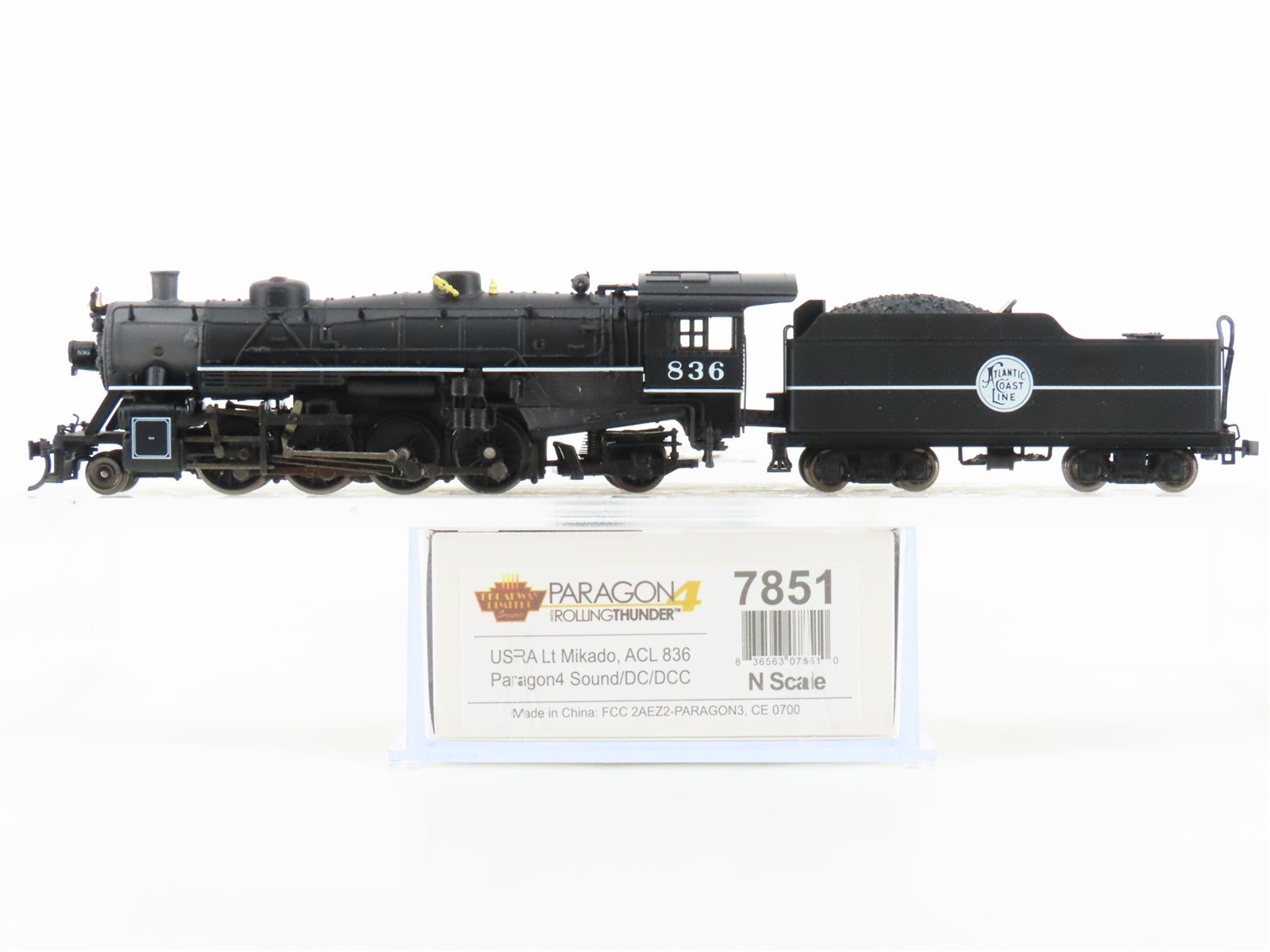 N Broadway BLI 7851 ACL Atlantic Coast Line 2-8-2 Mikado Steam #836 w/ Paragon4