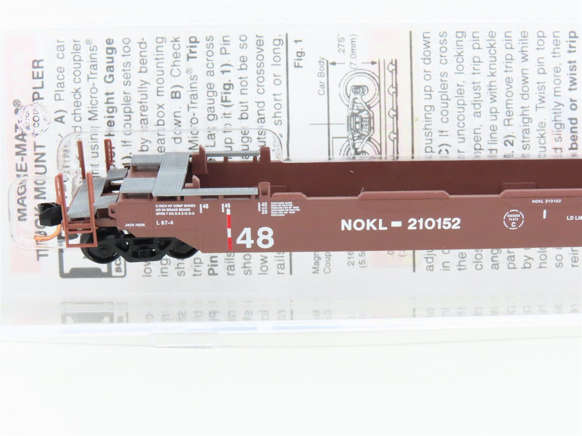 N Micro-Trains MTL 13500052 NOKL Northwestern Oklahoma 70&#39; Husky Stack #210152