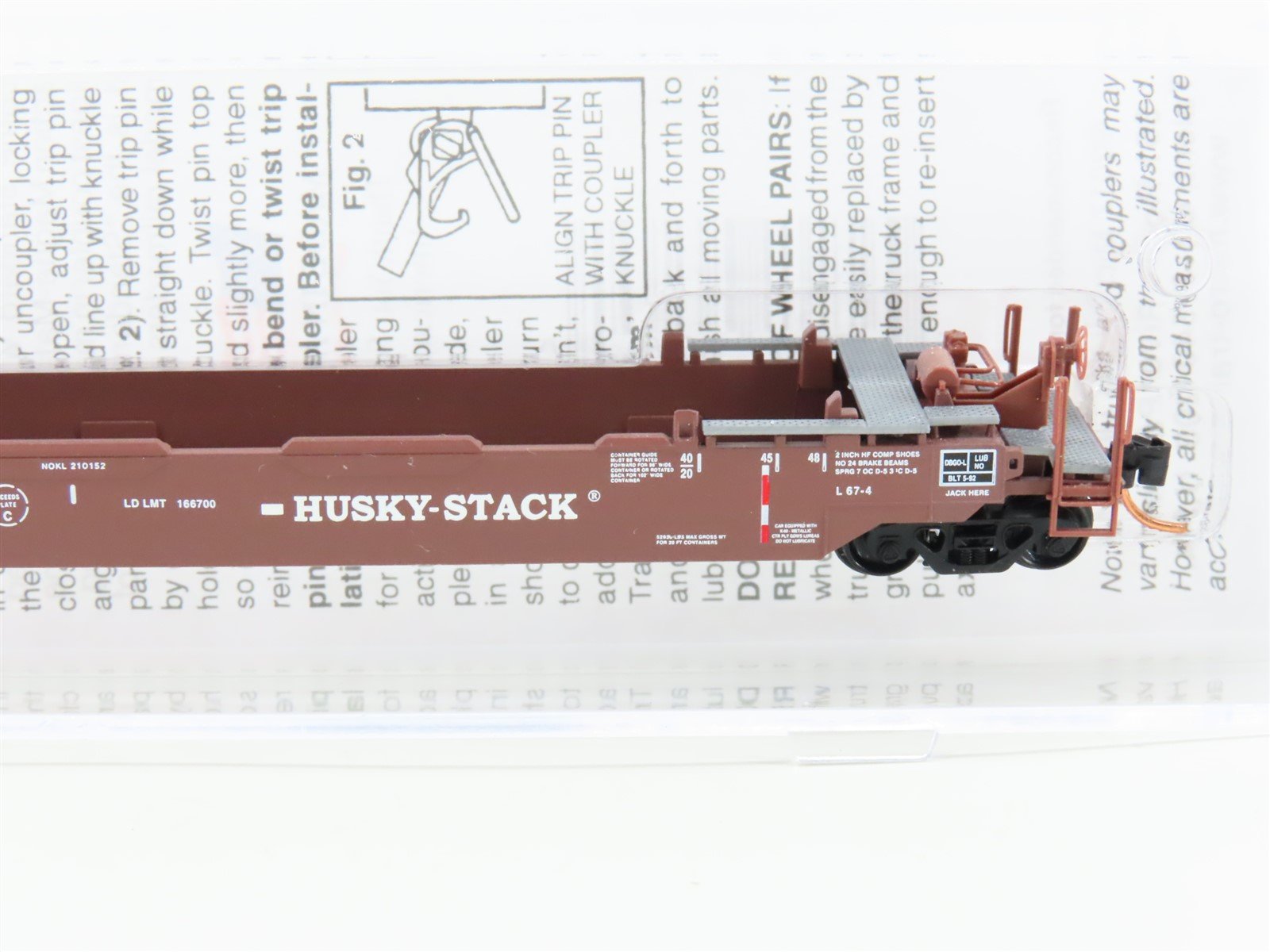 N Micro-Trains MTL 13500052 NOKL Northwestern Oklahoma 70' Husky Stack #210152