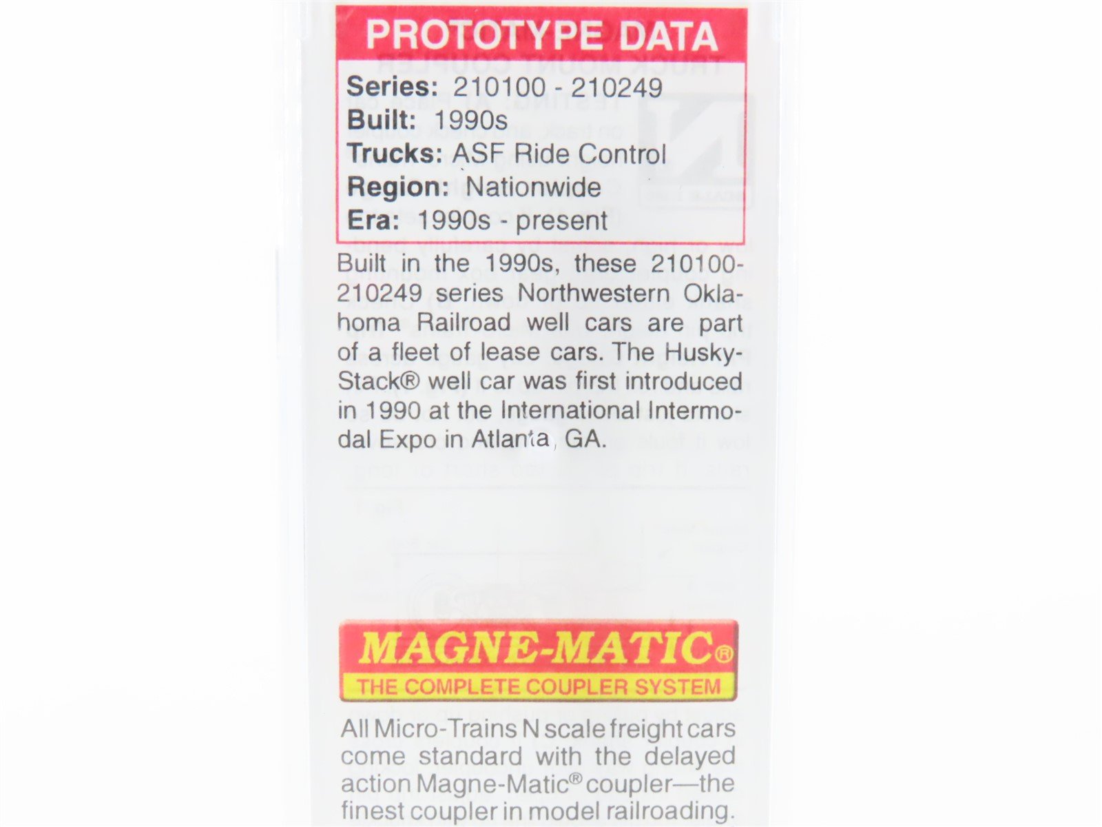 N Micro-Trains MTL 13500052 NOKL Northwestern Oklahoma 70' Husky Stack #210152