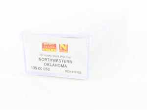 N Micro-Trains MTL 13500052 NOKL Northwestern Oklahoma 70' Husky Stack #210152