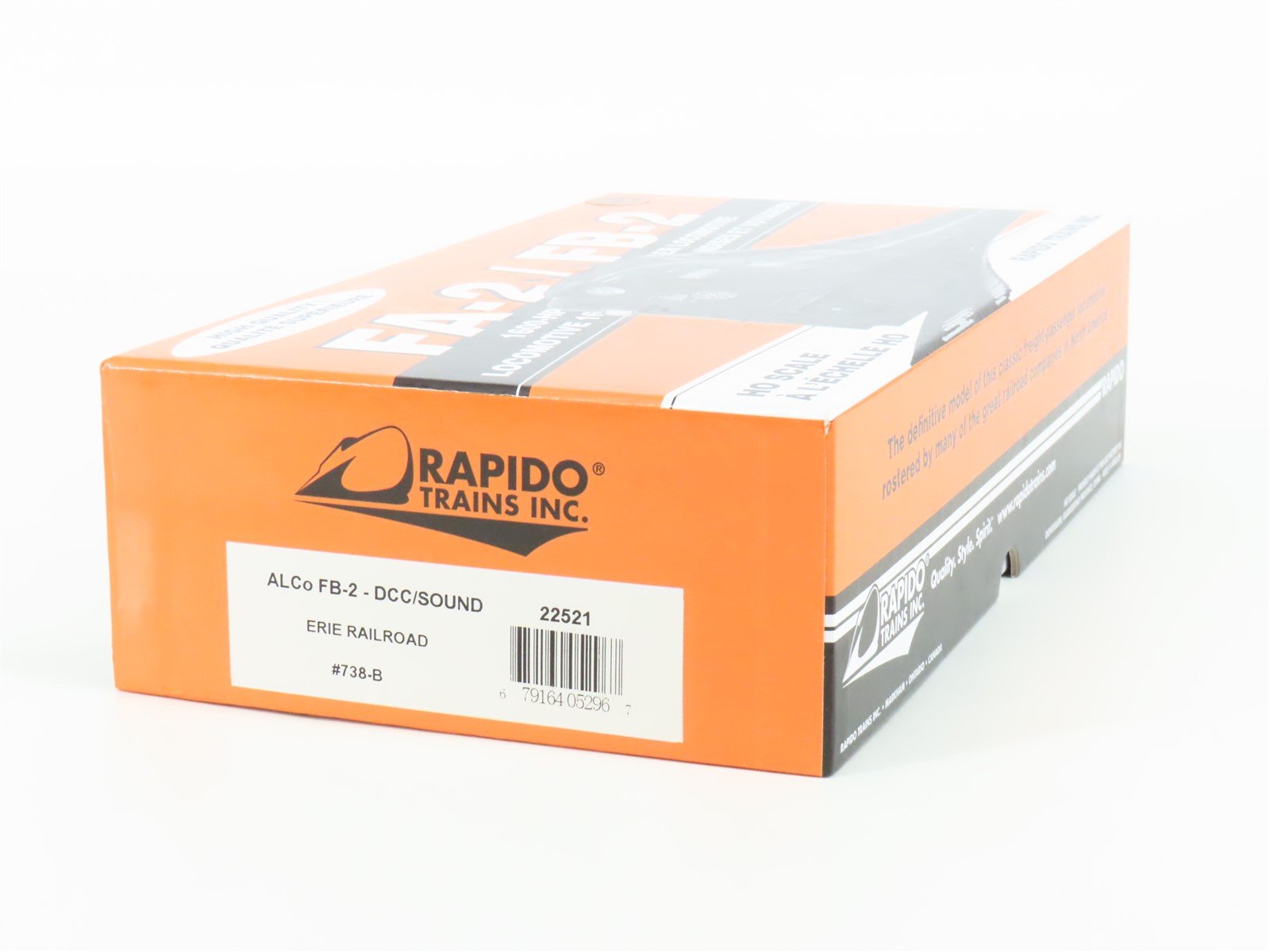 HO Scale Rapido 22521 ERIE Railroad ALCO FB-2 Diesel #738-B w/ DCC & Sound