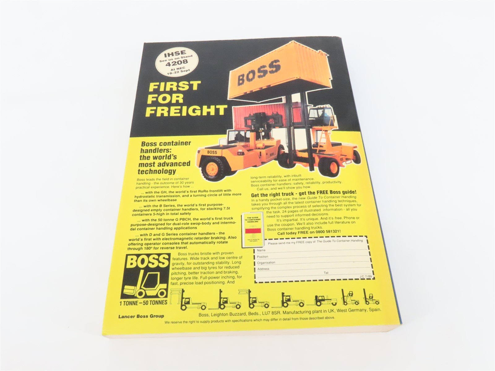 Jane's Containerisation Directory 1989-90 by Patrick Hicks, Editor ©1989 SC Book